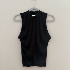 A new day mock neck black top